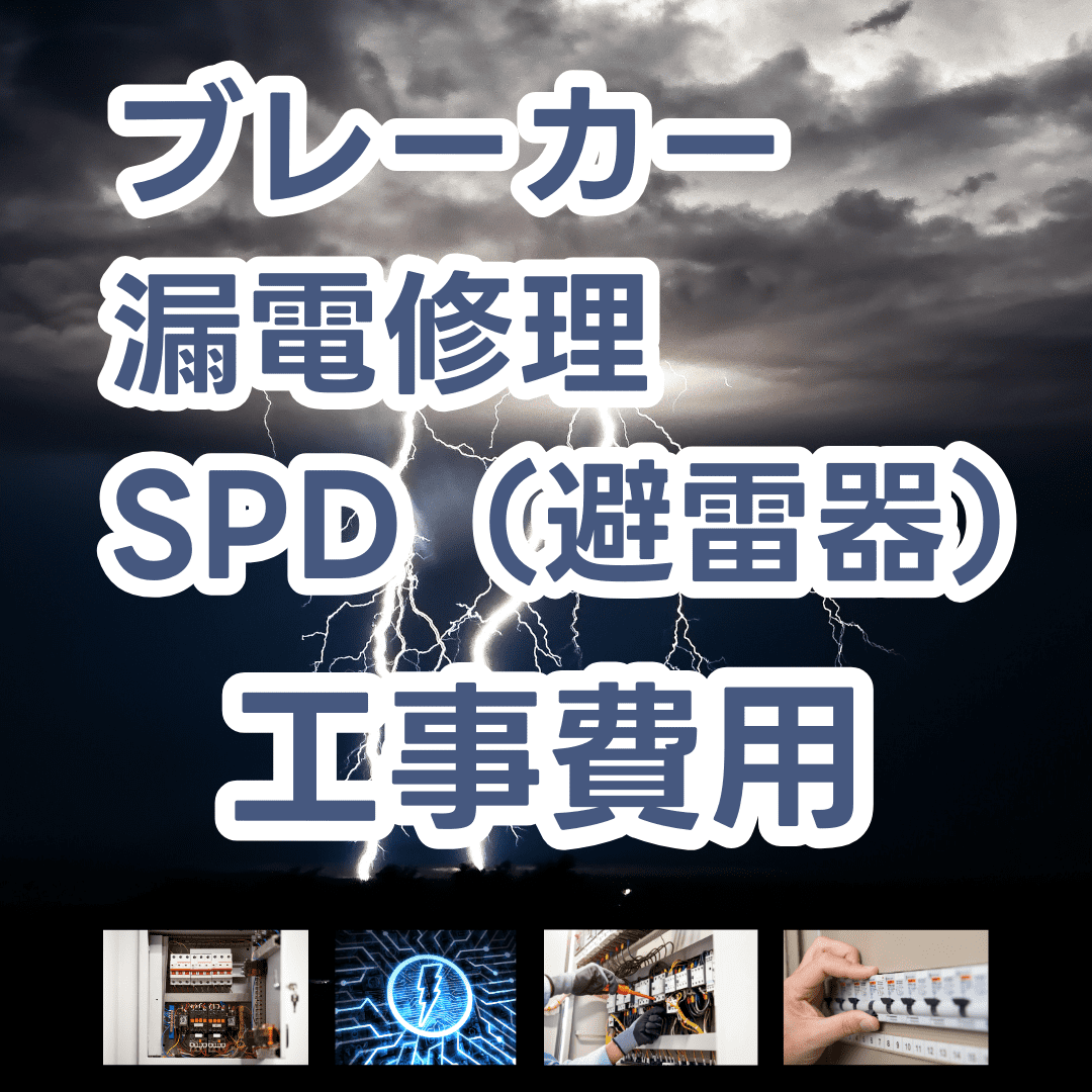 ブレーカー・漏電修理・SPD（避雷器）の工事費用