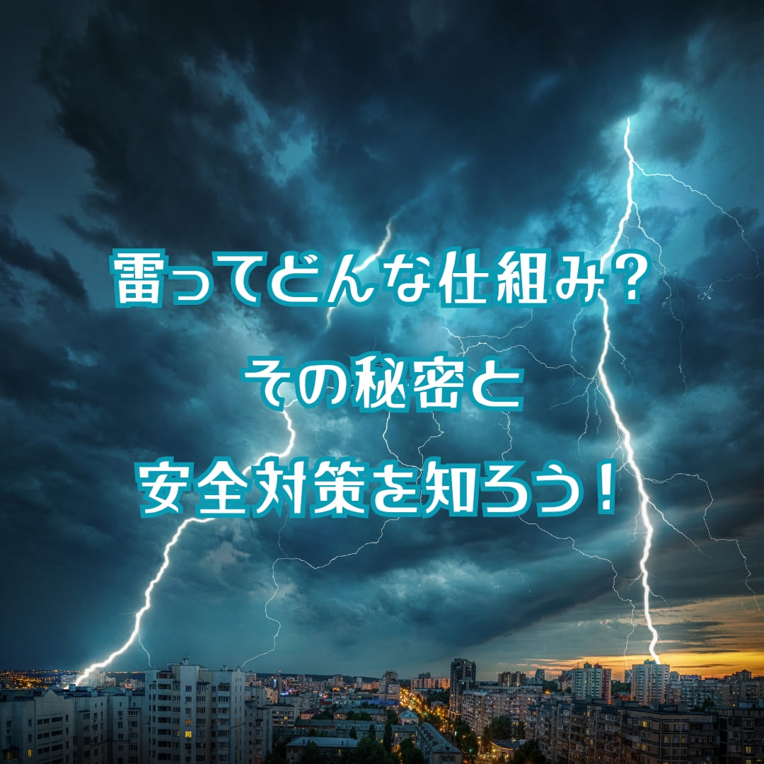 雷ってどんな仕組み？その秘密と安全対策を知ろう！